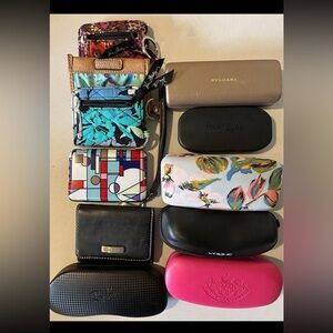 Designer Eyewear Cases & Coin Purses Vera Bradley Bvlgari Vogue Coture Ray Ban